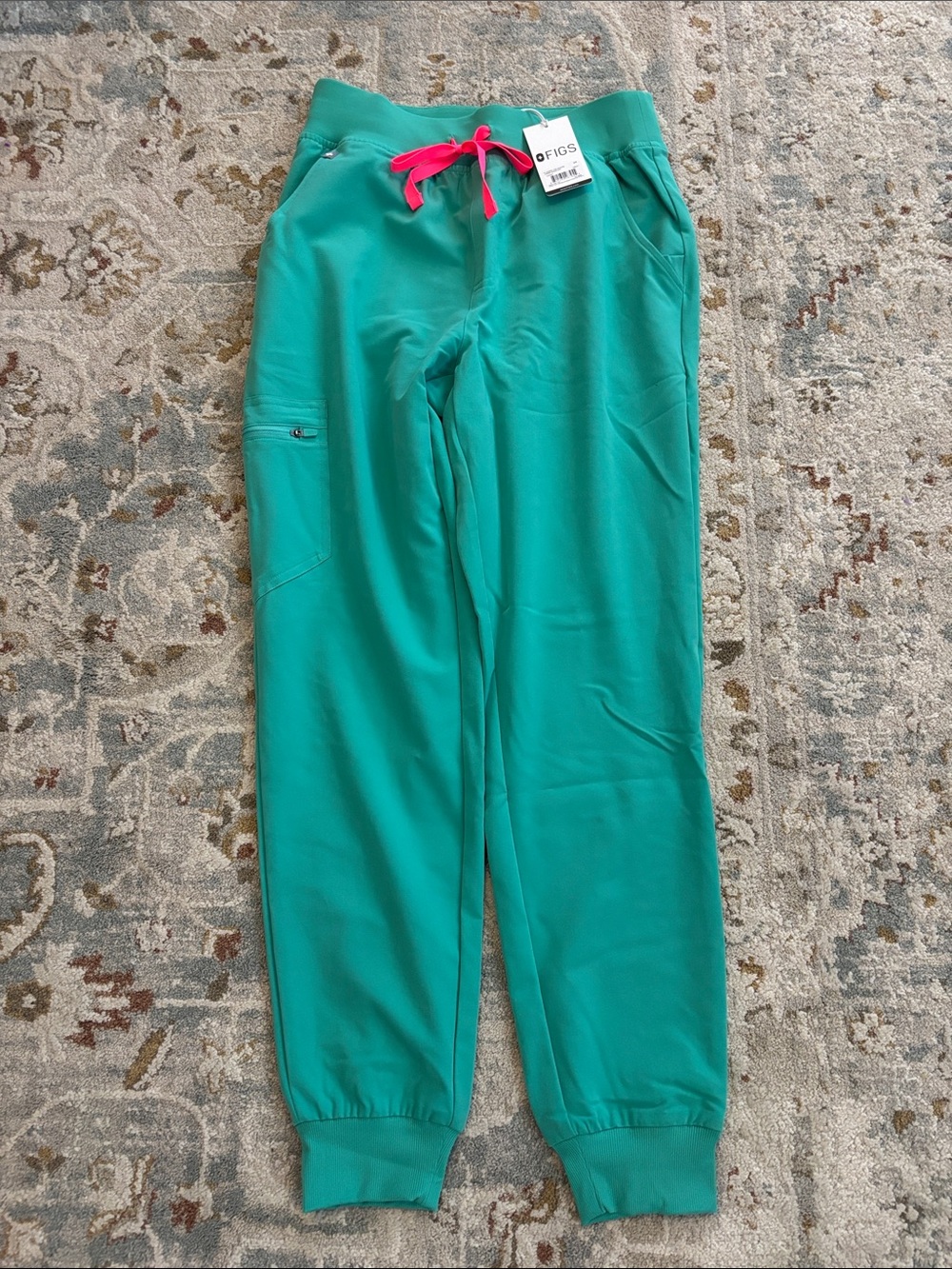 NWT Figs women’s surgical green high waisted Zamora scrub pant